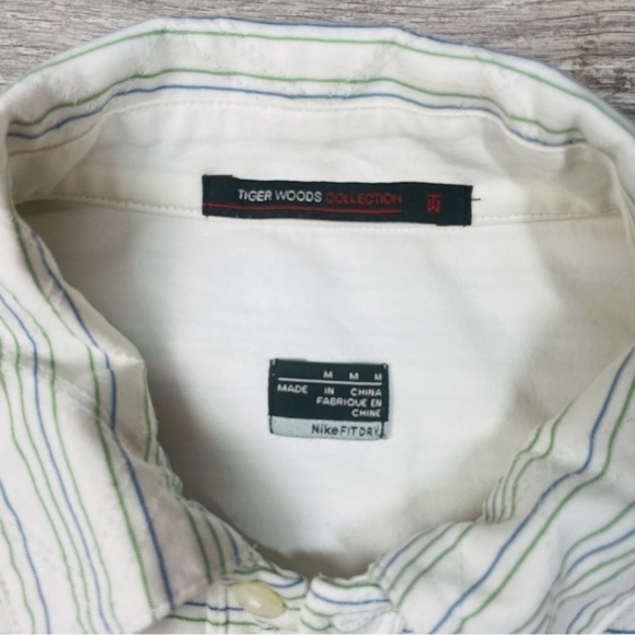 Tiger Woods collection Nike Fit dry golf polo size M 211 - Picture 7 of 8
